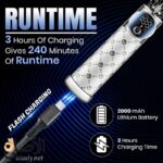 ⁦VGR V-942 ماكينة قص الشعر الاحترافية المزودة بشفرات سيراميك للعناية الشخصية للرجال واستخدام الصالونات⁩ - الصورة ⁦11⁩