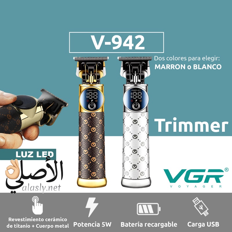 VGR V-942 2 VGR V-942 ماكينة قص الشعر الاحترافية المزودة بشفرات سيراميك للعناية الشخصية للرجال واستخدام الصالونات - الصورة 1