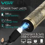 ⁦VGR V-620 ماكينة حلاقة للحواجب والجسم وتشذيب اللحية⁩ - الصورة ⁦8⁩