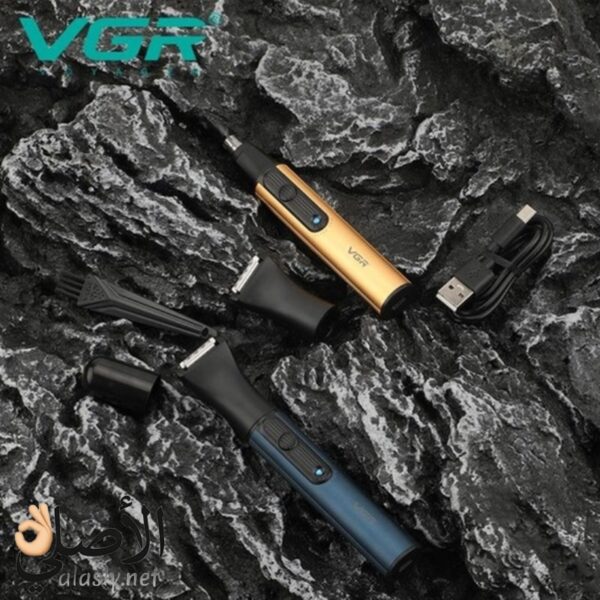 ⁦VGR V-626 ماكينة تشذيب شعر الأنف والأذن لاسلكية 2 في 1⁩ - الصورة ⁦5⁩