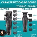 👉 طقم ماكينة الحلاقة والتشذيب VGR V-197 وV-995 باللون الأسود