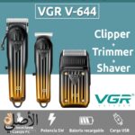 ماكينة حلاقة VGR V-644 احترافية 3×1 للرجال بشاشة LED وشحن USB-C