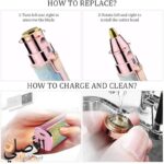 جهاز Flawless 203 لإزالة شعر الوجه والمناطق الحساسة بدون ألم، تصميم لامع وقابل للشحن USB