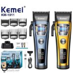 ماكينة حلاقة Kemei KM-1911 لاسلكية احترافية بشفرات فولاذية وبطارية 2500 mAh