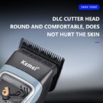 ماكينة حلاقة Kemei KM-1911 لاسلكية احترافية بشفرات فولاذية وبطارية 2500 mAh