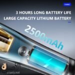 ماكينة حلاقة Kemei KM-1911 لاسلكية احترافية بشفرات فولاذية وبطارية 2500 mAh