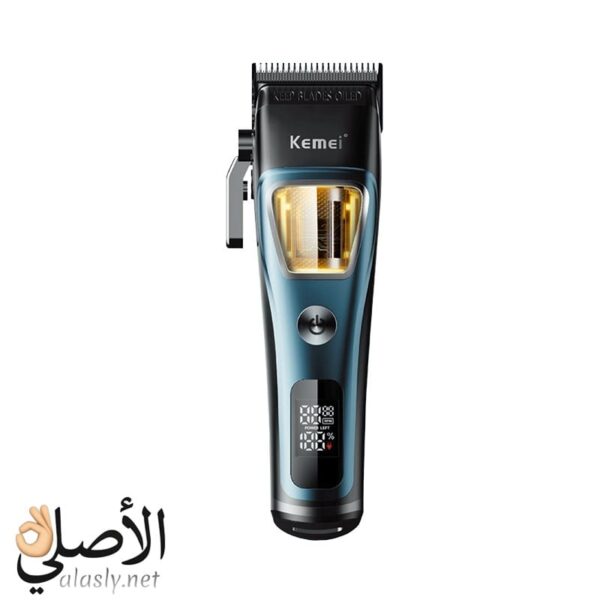ماكينة حلاقة Kemei KM-1911 لاسلكية احترافية بشفرات فولاذية وبطارية 2500 mAh