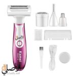 ماكينة إزالة الشعر Kemei KM-6714 USB متعددة الوظائف للنساء