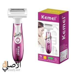 ماكينة إزالة الشعر Kemei KM-6714 USB متعددة الوظائف للنساء
