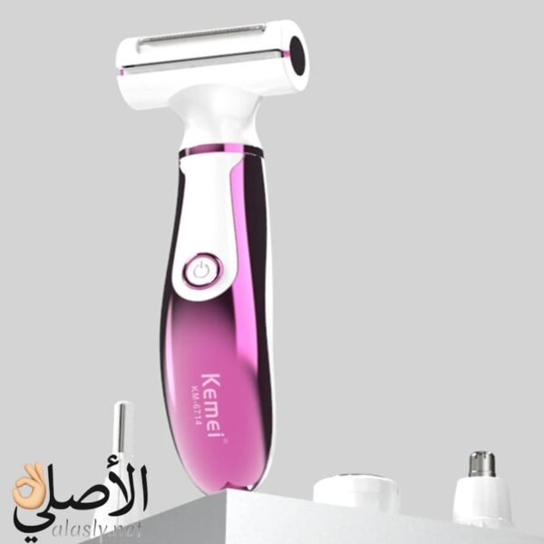 ماكينة إزالة الشعر Kemei KM-6714 USB متعددة الوظائف للنساء