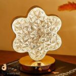 تفاصيل مصباح كريستال شكل وردة