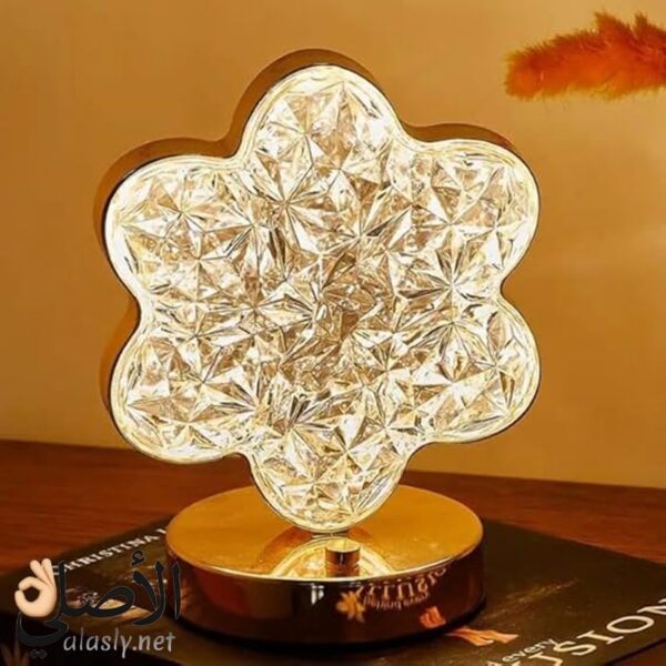 تفاصيل مصباح كريستال شكل وردة