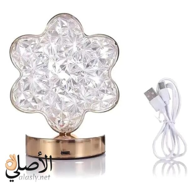 مصباح كريستال LED شكل وردة