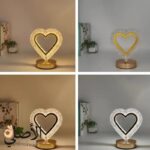 إضاءة مصباح كريستال شكل قلب