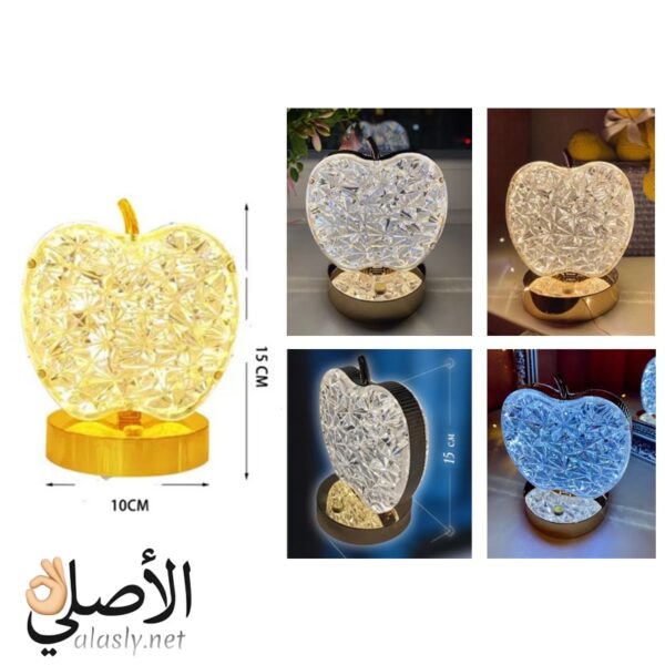 مصباح كريستال LED شكل تفاحة
