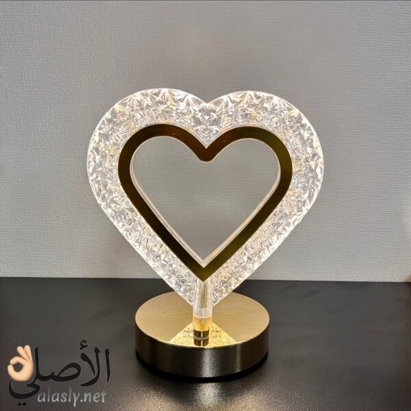 مصباح كريستال LED شكل قلب