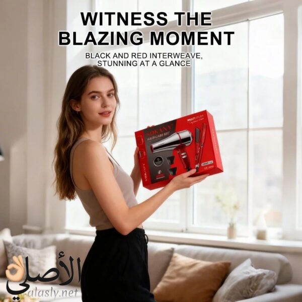 ⁦طقم Sokany SK-14035 لتصفيف الشعر 2×1 استشوار استنالس 3600 وات + مكواة شعر⁩ - الصورة ⁦4⁩