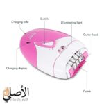 ملحقات ماكينة إزالة الشعر Kemei KM-189A القابلة للشحن