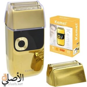 ماكينة حلاقة كهربائية قابلة للشحن Kemei KM-2028 بشاشة LCD ورأس عائم