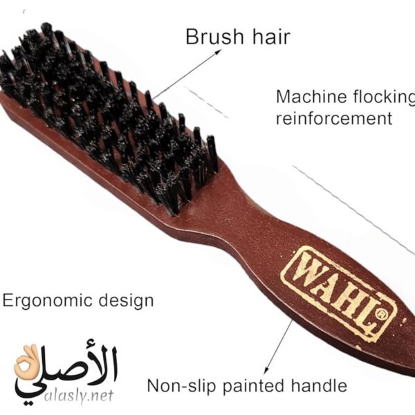 تصميم فرشاة حلاقة خشبية WAHL وشعيراتها