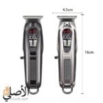 مقاسات ماكينة حلاقة Kemei KM-1675 الطول 16 سم وعرض الرأس 4.5 سم