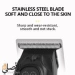 شفرة ماكينة حلاقة Kemei KM-1675 من الاستانلس ستيل حادة وآمنة