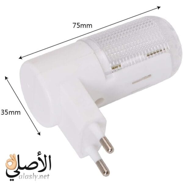 لمبة إضاءة ليلية LED 3 وات للمقبس مع المقاسات