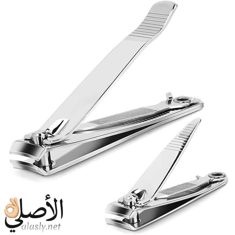 nail-clipper-cutting-nails طقم قصافات أظافر ستانلس ستيل 2 قطعة