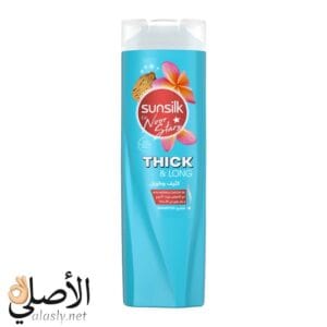 شامبو صانسيلك كثيف وطويل بالبيوتين وزيت الخروع لتكثيف الشعر