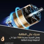 محرك ماكينة Cronier CR-1297 بسرعة 7500 لفة