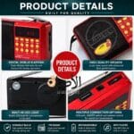 شاشة رقمية وأزرار تحكم سهلة في راديو JOC H1011BT