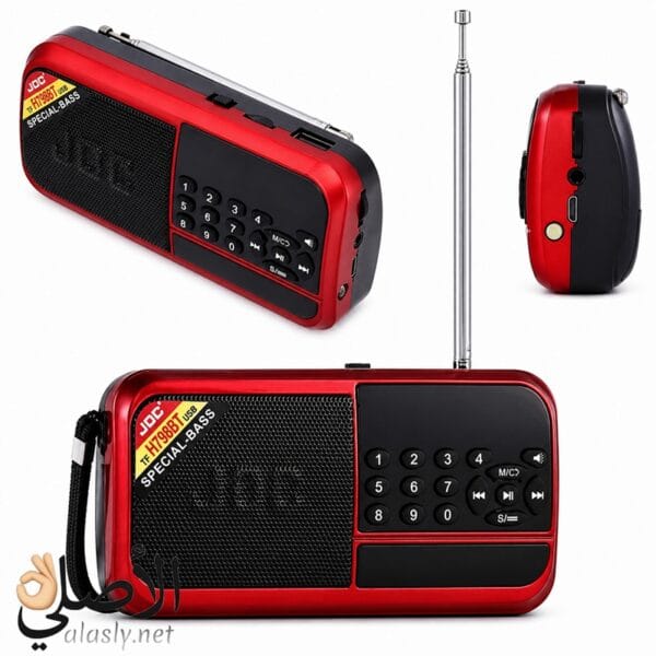 مداخل USB و AUX في جهاز JOC H798BT لتشغيل الملفات بسهولة