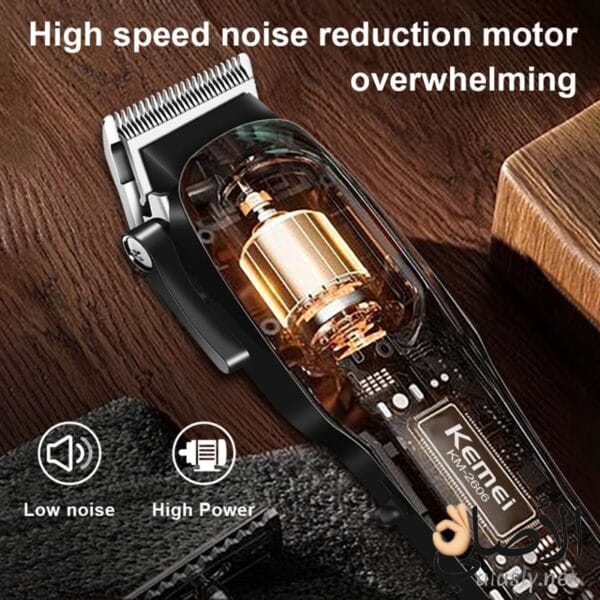 محرك ماكينة Kemei KM-2606 قوي مع تقليل الضوضاء