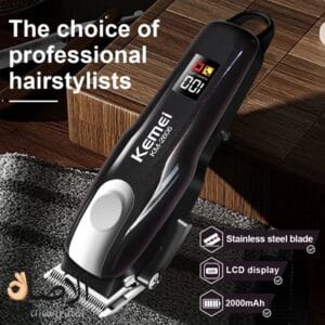 تصميم احترافي لماكينة حلاقة Kemei KM-2606