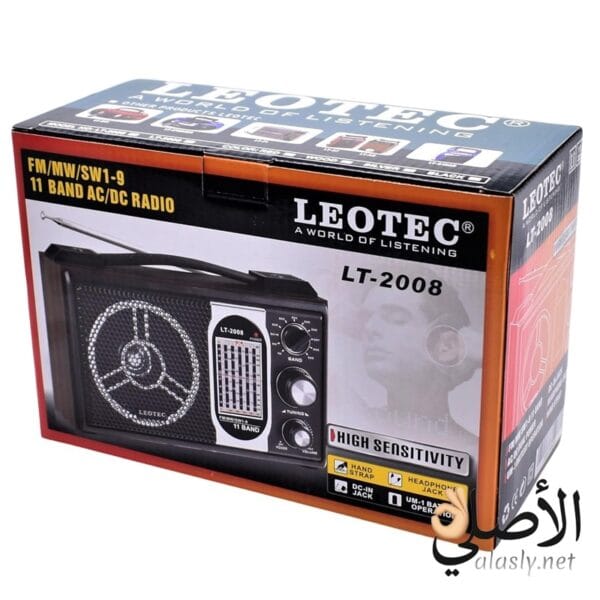 علبة راديو LEOTEC LT-2008 توضح المواصفات