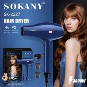 مجفف شعر Sokany SK-2227 احترافي 3000 وات تجفيف سريع