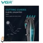 ماكينة حلاقة VGR V-270 تدريج احترافي 5 مستويات لقص الشعر بدقة