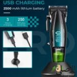 طريقة شحن ماكينة VGR V-270 عبر USB أو قاعدة الشحن