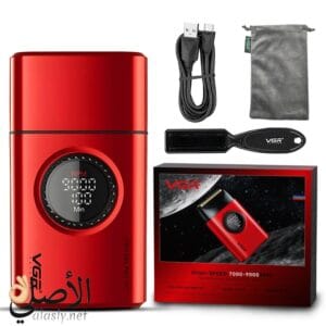 ماكينة حلاقة VGR V-377 مع كامل المحتويات (كابل شحن وفرشة وجراب)