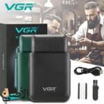 ماكينة حلاقة VGR V-390 باللون الأخضر والأسود