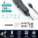 شاشة LED في ماكينة VGR V-982 لعرض مستوى البطارية مع شحن USB