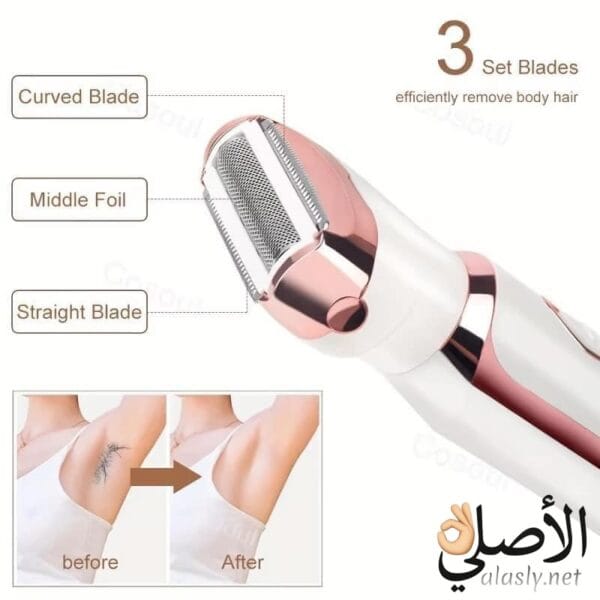 شفرة فويل دقيقة لإزالة الشعر الناعم بدون تهيج من Kemei KM-6713