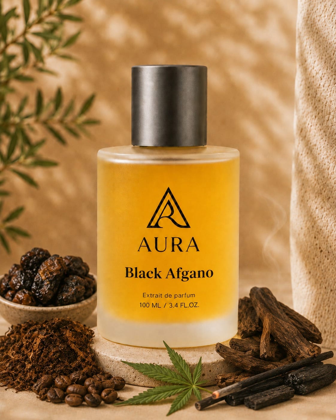 Black Afgano 100 ML عطر أورا بلاك أفغانو AURA Black Afgano – عطر رجالي فاخر بنفحات العود والقهوة والتبغ - الصورة 1