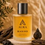 عطر أورا بلاك عود AURA Black Oud – عطر رجالي فاخر بنفحات العود والبخور والعنبر