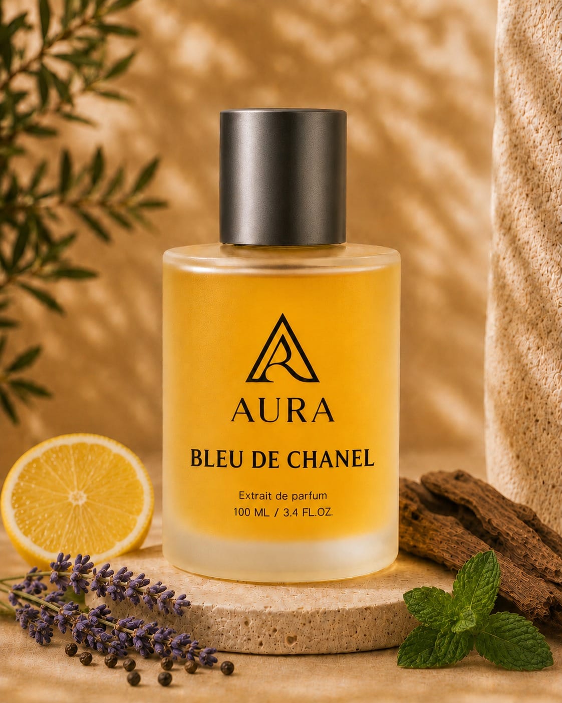 Bleu de Chanel 100 ML عطر أورا بلو دي شانيل AURA Bleu de Chanel – عطر رجالي فاخر بنفحات الحمضيات والأخشاب العطرية - الصورة 1
