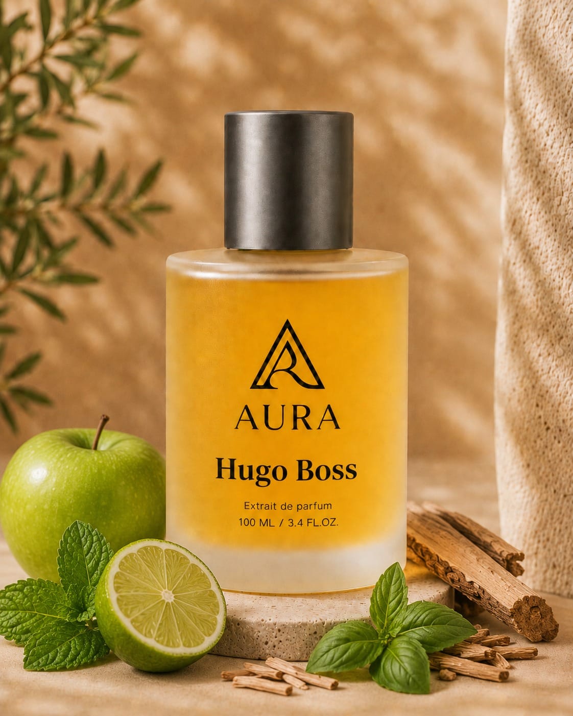 Hugo Boss 100 ML عطر أورا هوجو بوس AURA Hugo Boss – عطر رجالي فاخر بنفحات التفاح الأخضر والحمضيات والأخشاب - الصورة 1