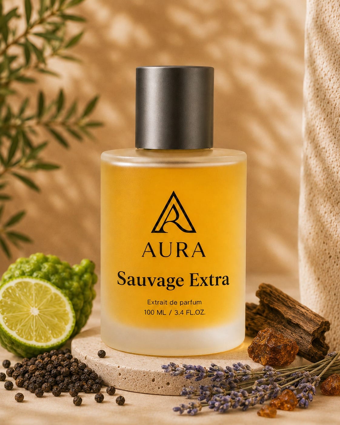 Sauvage Extra 100 ML عطر أورا سوفاج إكسترا AURA Sauvage Extra – عطر رجالي فاخر بنفحات البرغموت والفلفل الأسود والأخشاب - الصورة 1