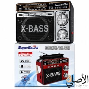 راديو SuperSound FT-031UTR محمول 3 موجات AM FM SW مع USB وTF وبطارية قابلة للشحن