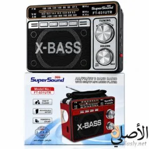راديو SuperSound FT-031UTR محمول 3 موجات AM FM SW مع USB وTF وبطارية قابلة للشحن
