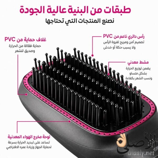 تفاصيل رأس الفرشاة وتقنية الأيونات